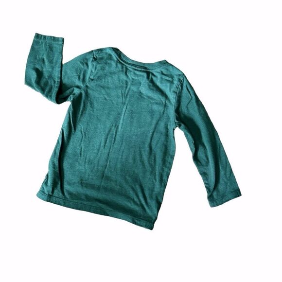 Cat & Jack Green Dinosuar Graphic Long Sleeve Shirt Size 3T - Picture 2 of 5